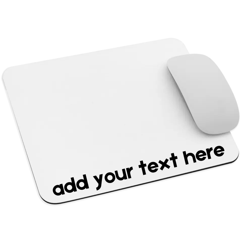 Customizable Mousepad featuring custom text | Casemox