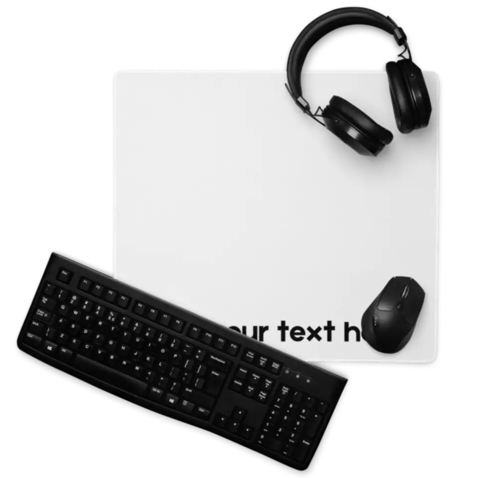 Customizable Gaming Mousepad featuring custom text | Casemox