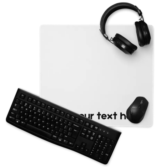 Customizable Gaming Mousepad featuring custom text | Casemox