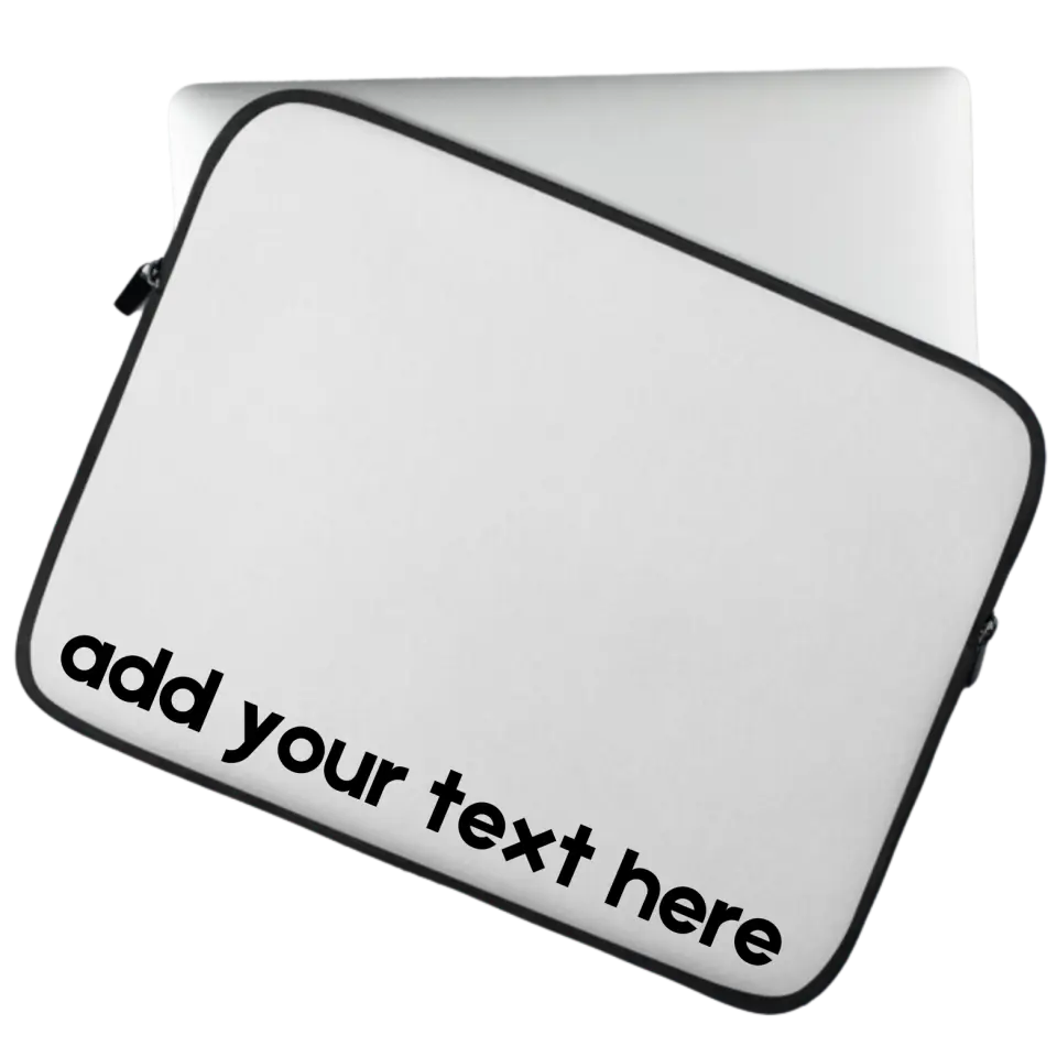 Custom Laptop Sleeve featuring custom text | Casemox