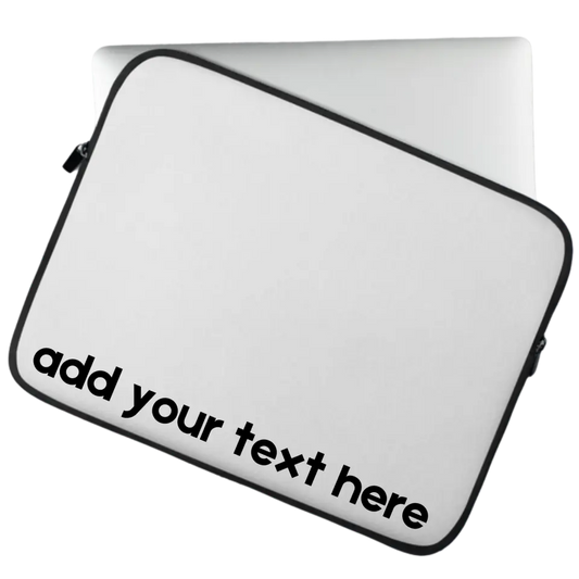 Custom Laptop Sleeve featuring custom text | Casemox