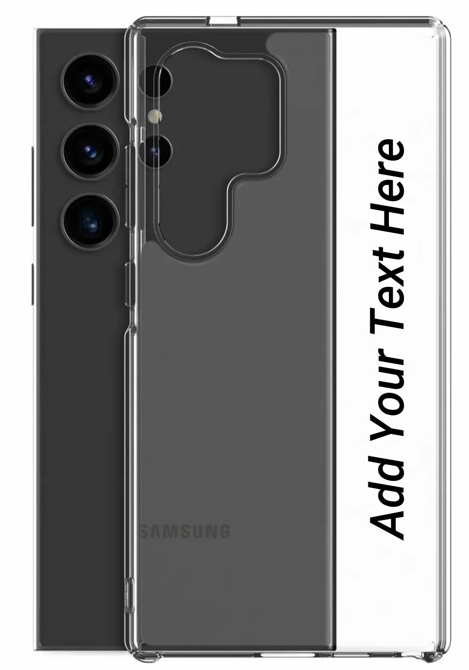 Print Text Only on Your Samsung Clear Case