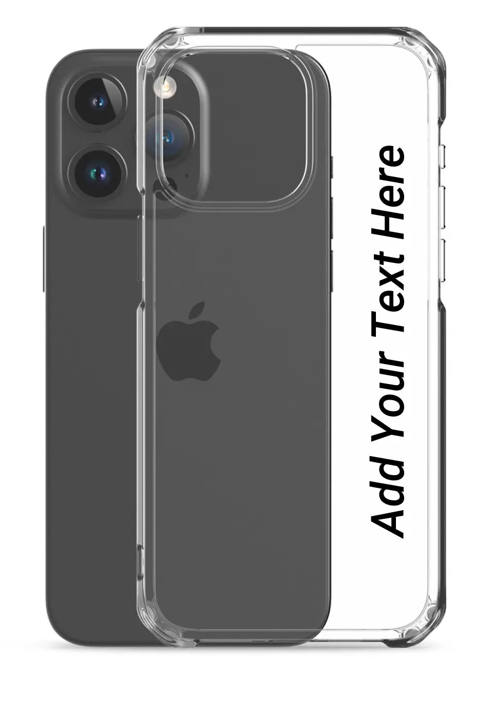 Print Text Only on Your iPhone Clear Case