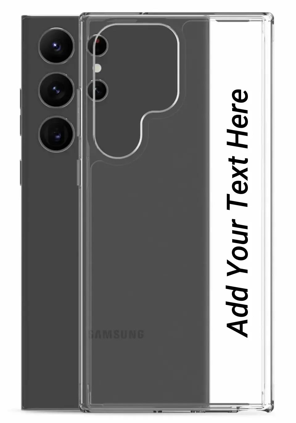 Print Text Only on Your Samsung Clear Case