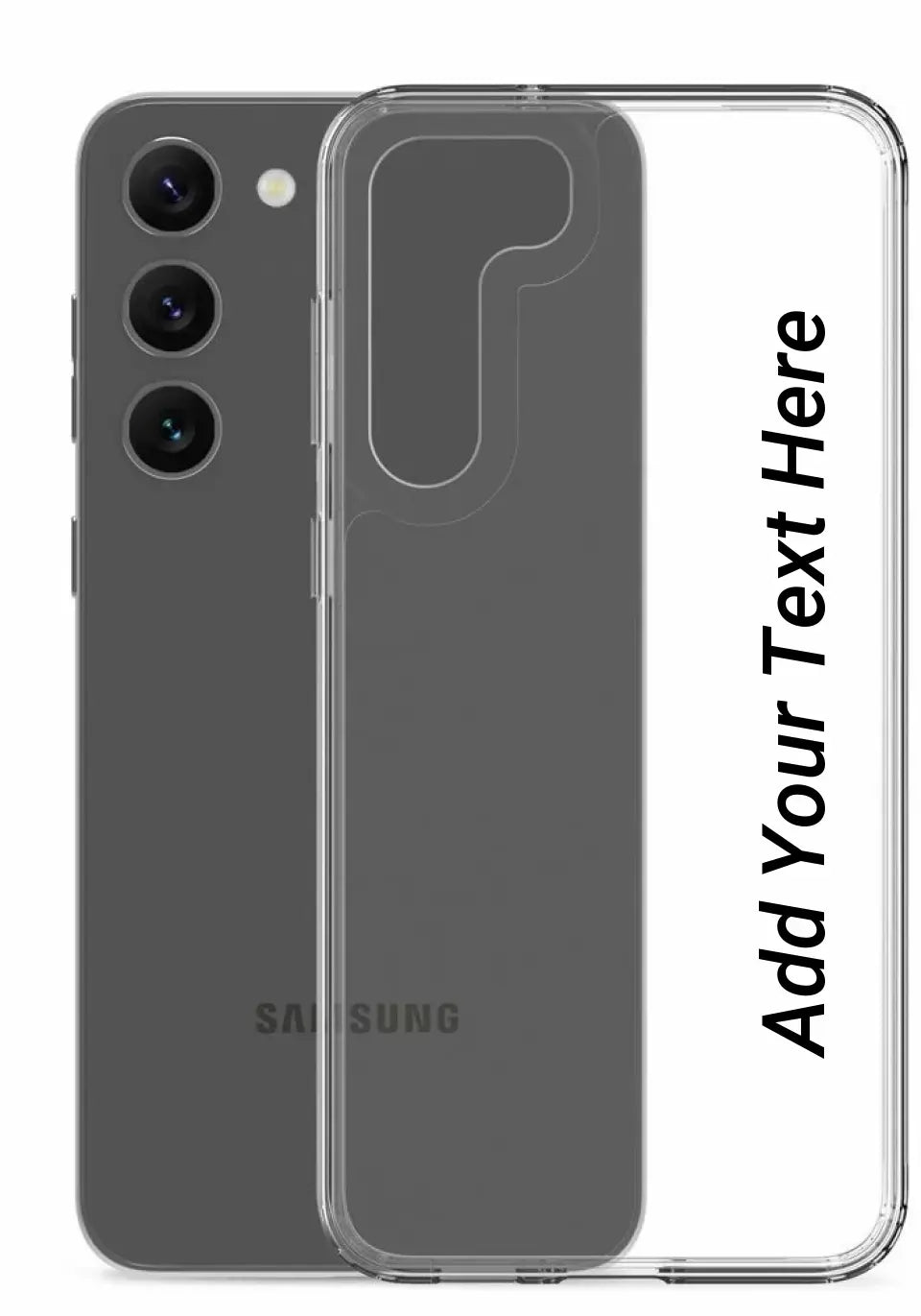 Print Text Only on Your Samsung Clear Case