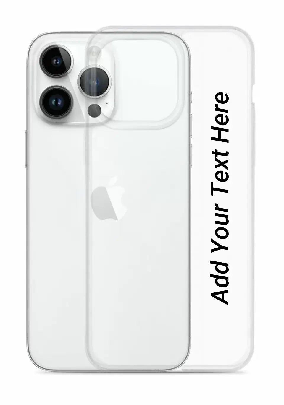 Print Text Only on Your iPhone Clear Case