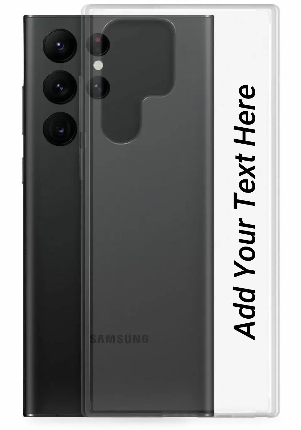 Print Text Only on Your Samsung Clear Case