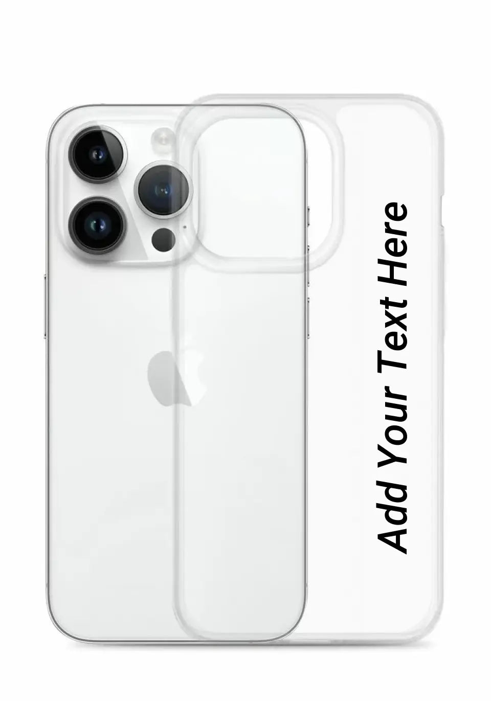 Print Text Only on Your iPhone Clear Case