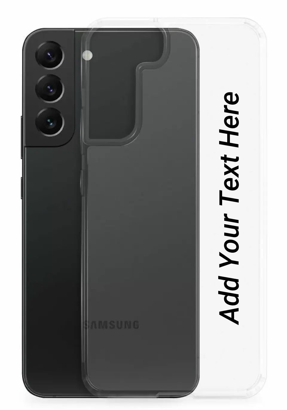 Print Text Only on Your Samsung Clear Case