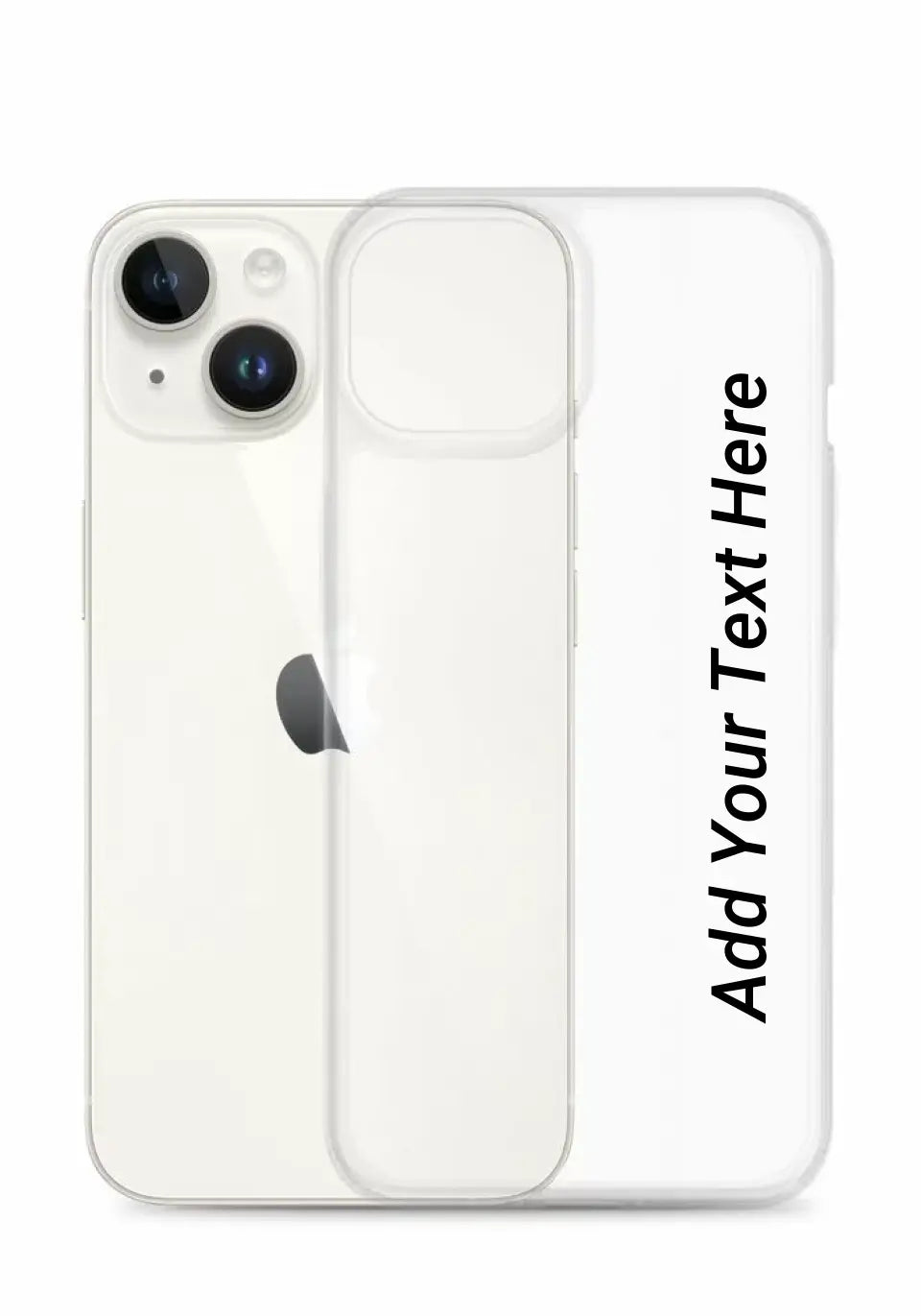 Print Text Only on Your iPhone Clear Case