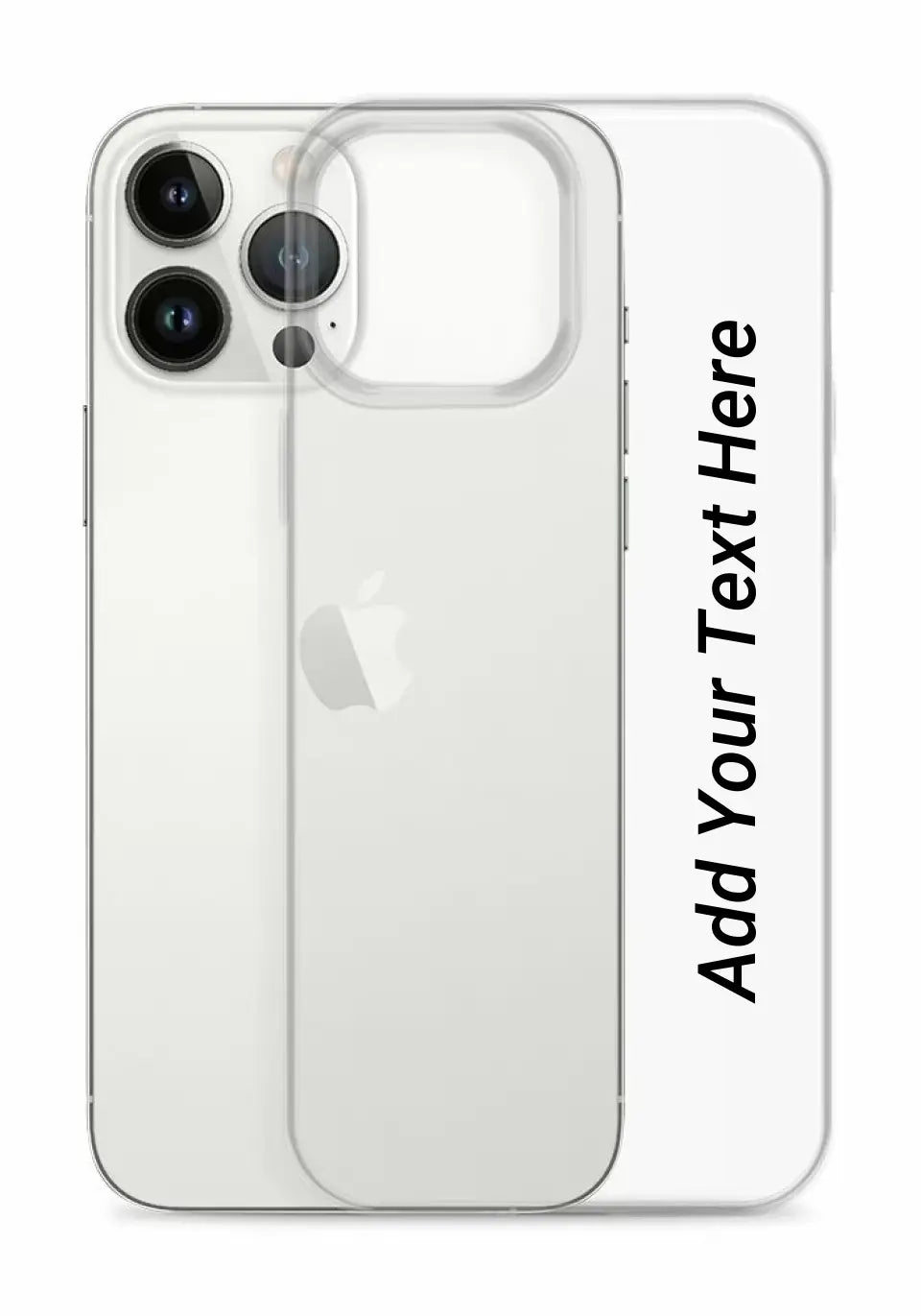 Print Text Only on Your iPhone Clear Case