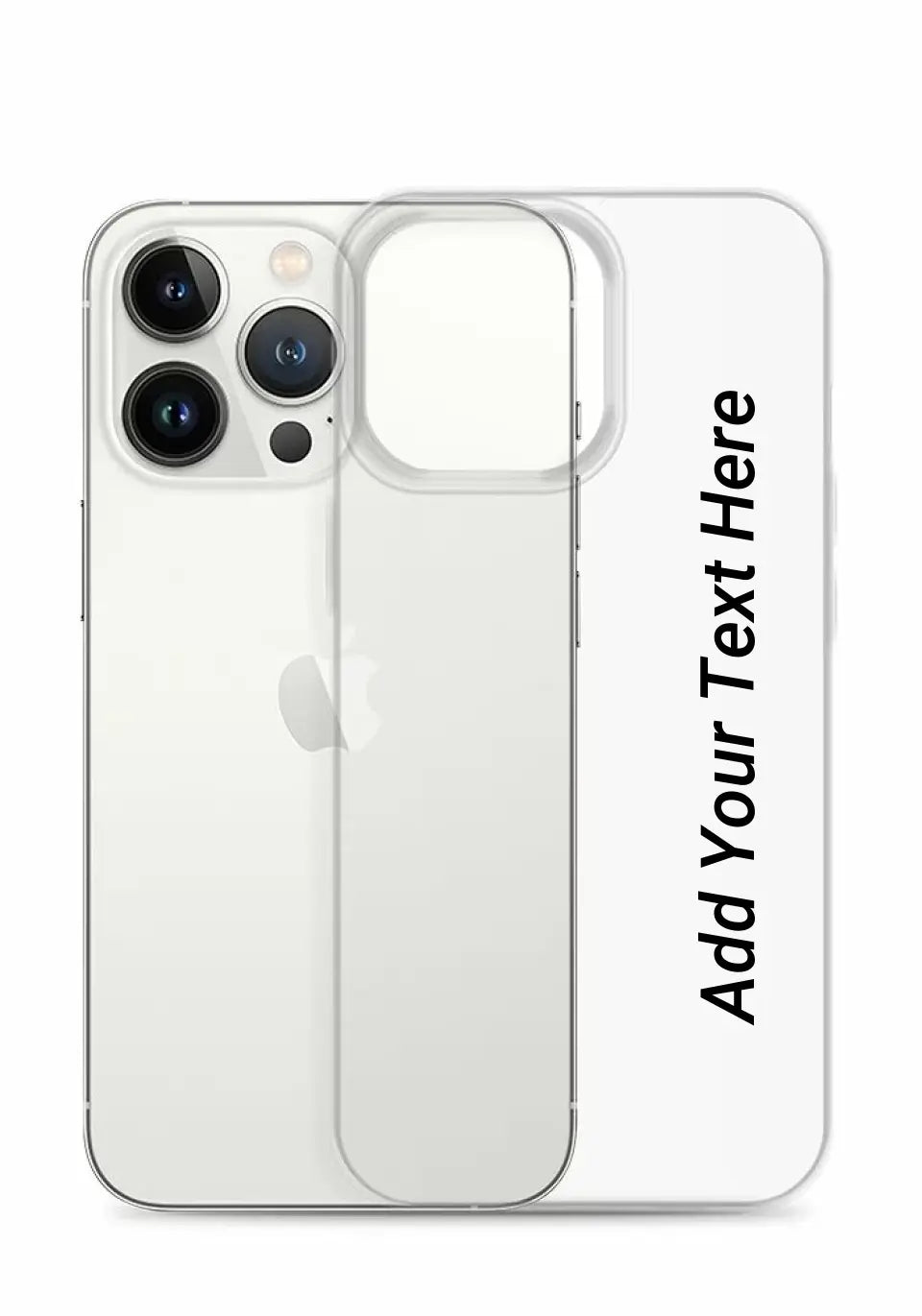 Print Text Only on Your iPhone Clear Case