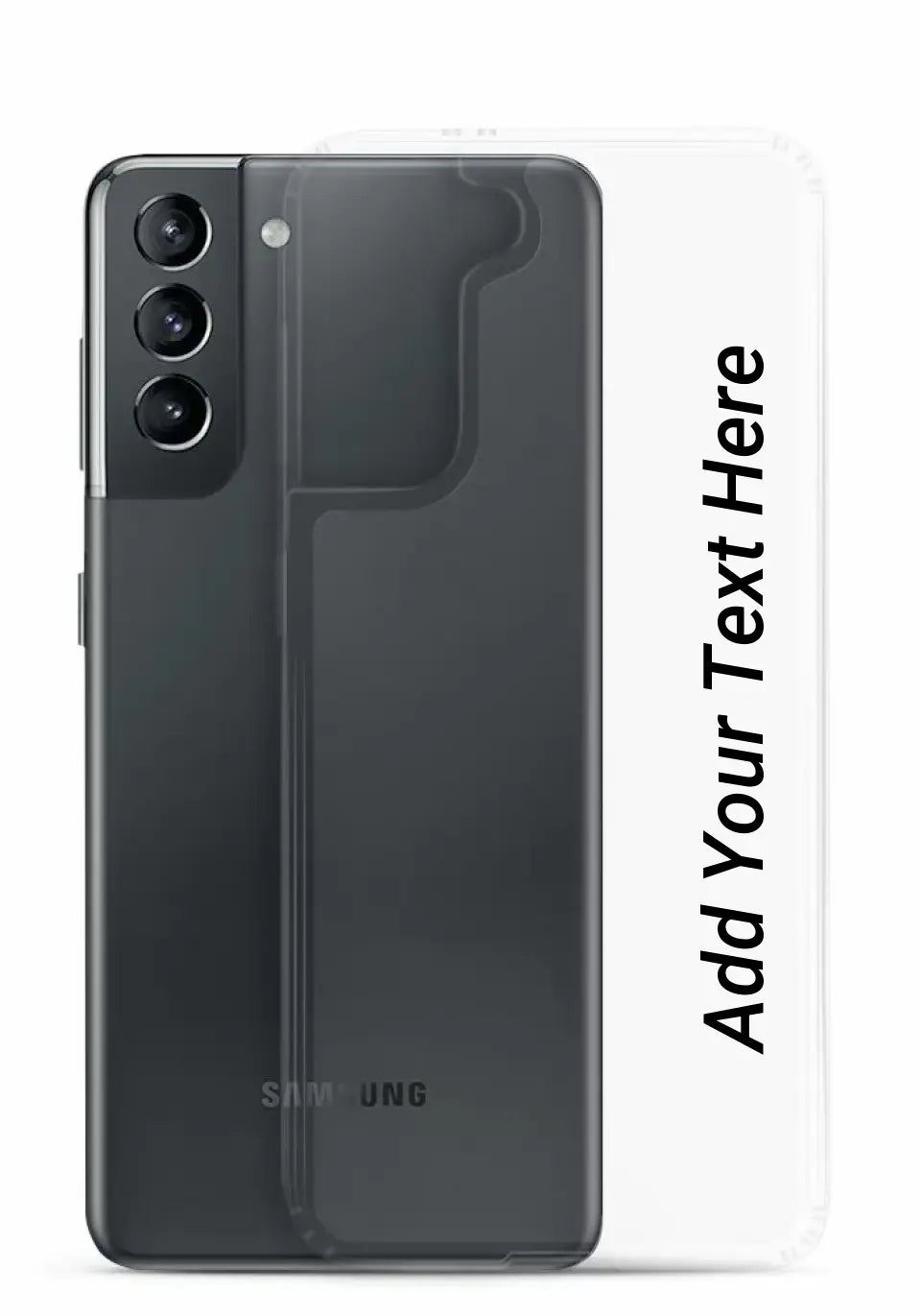 Print Text Only on Your Samsung Clear Case