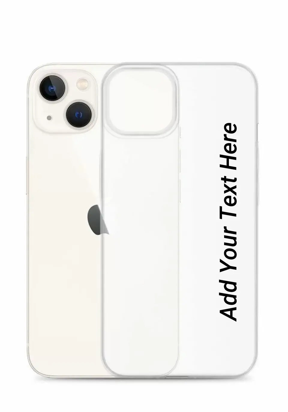 Print Text Only on Your iPhone Clear Case