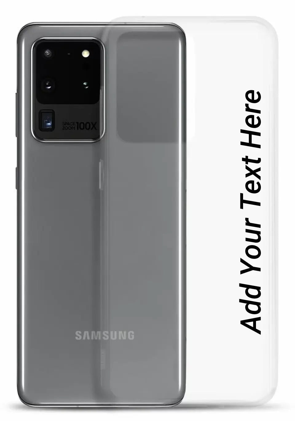 Print Text Only on Your Samsung Clear Case