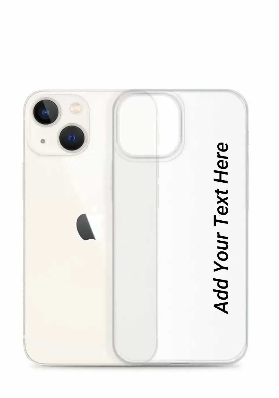 Print Text Only on Your iPhone Clear Case