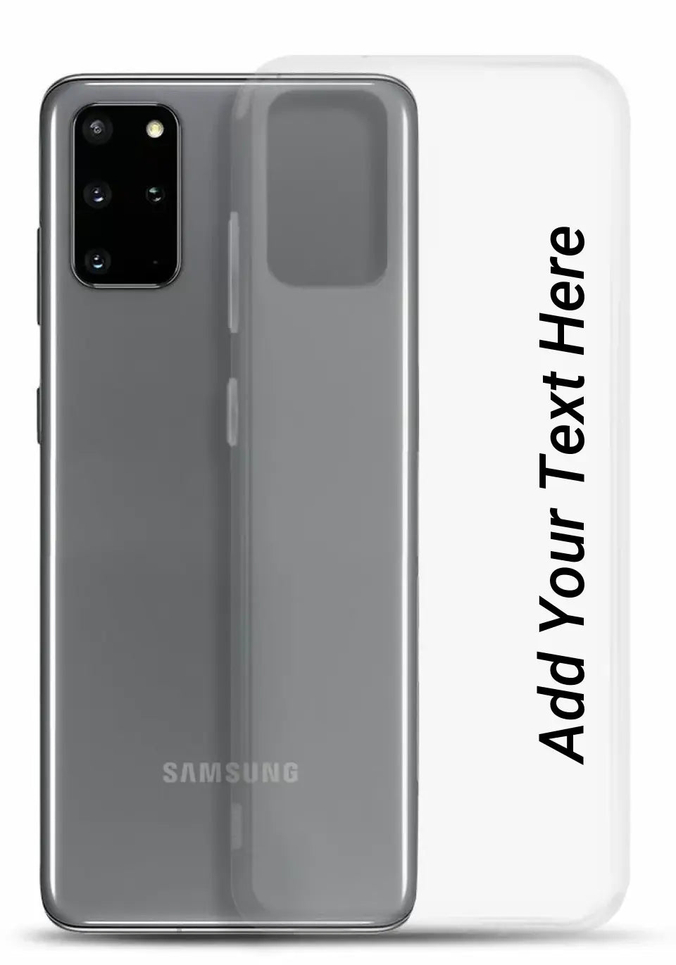 Print Text Only on Your Samsung Clear Case