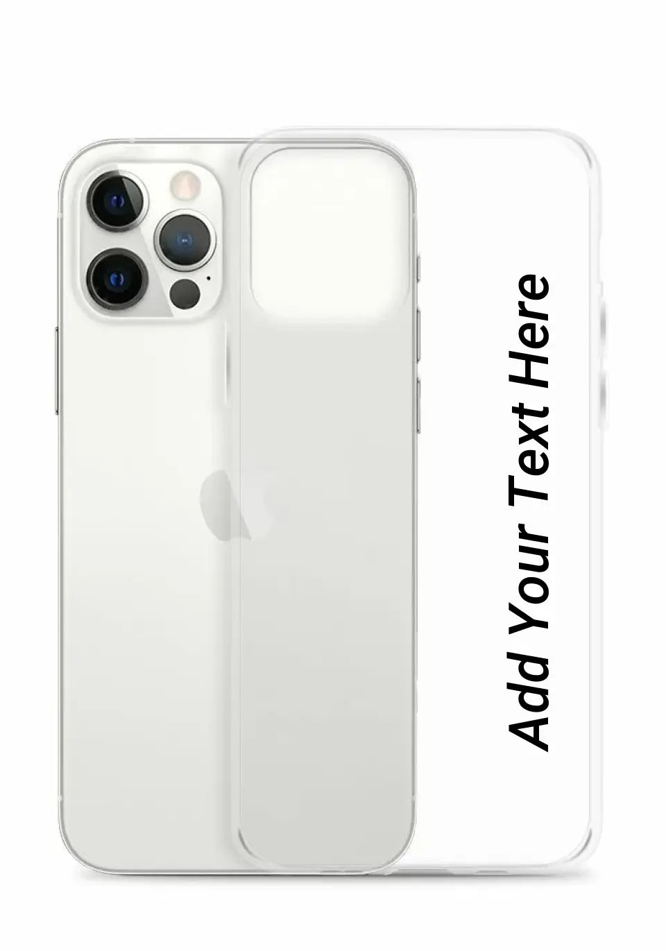 Print Text Only on Your iPhone Clear Case