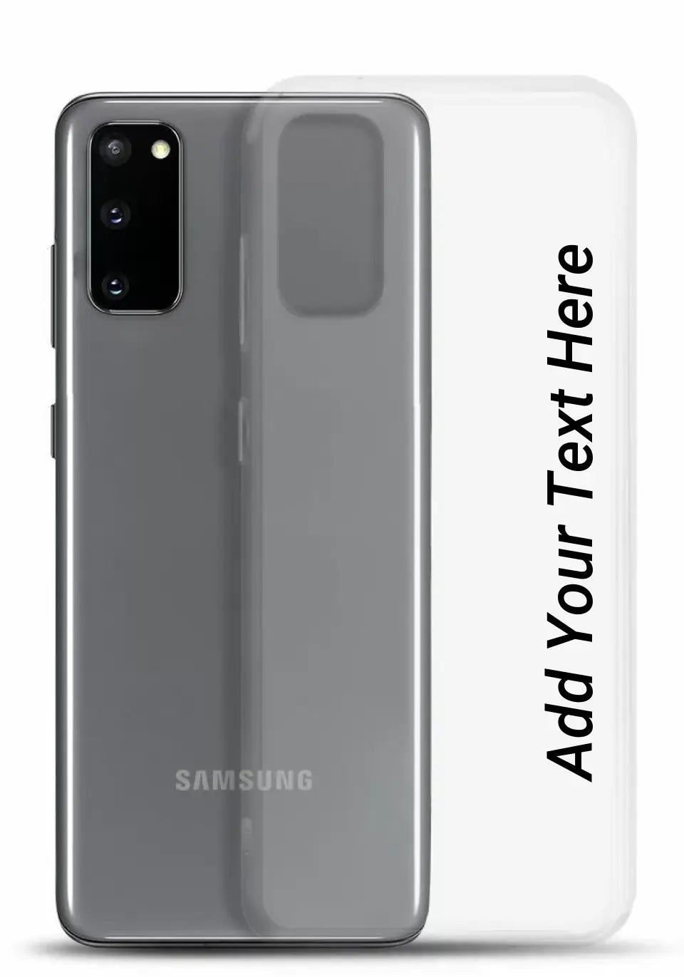 Print Text Only on Your Samsung Clear Case