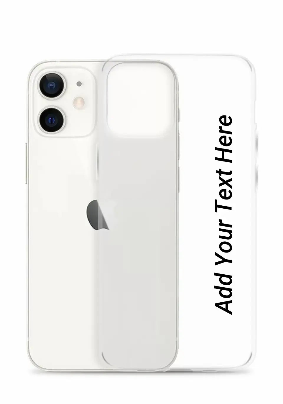 Print Text Only on Your iPhone Clear Case