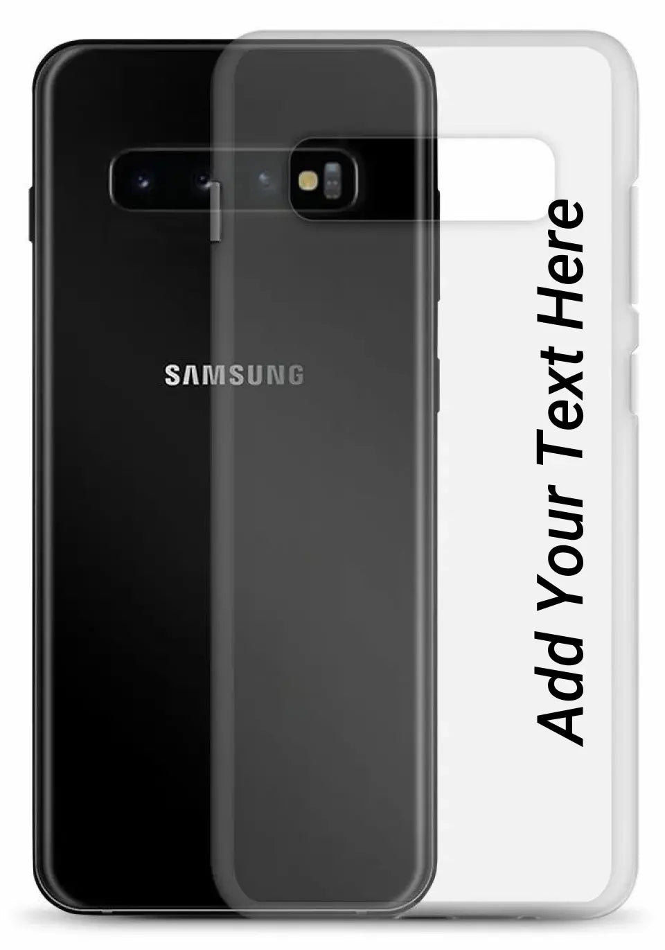 Print Text Only on Your Samsung Clear Case