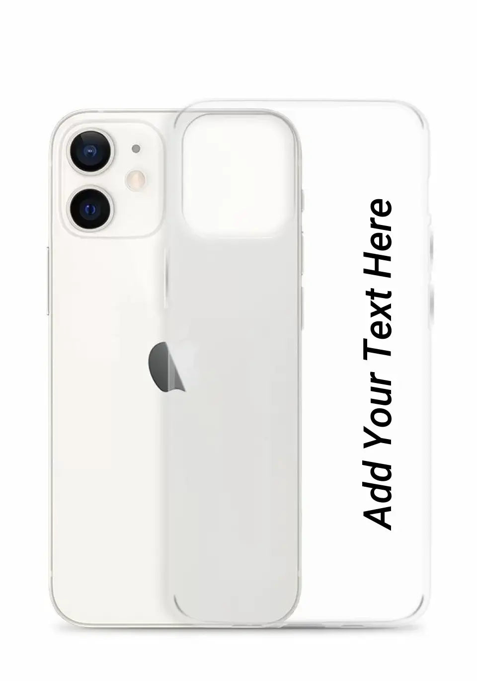 Print Text Only on Your iPhone Clear Case