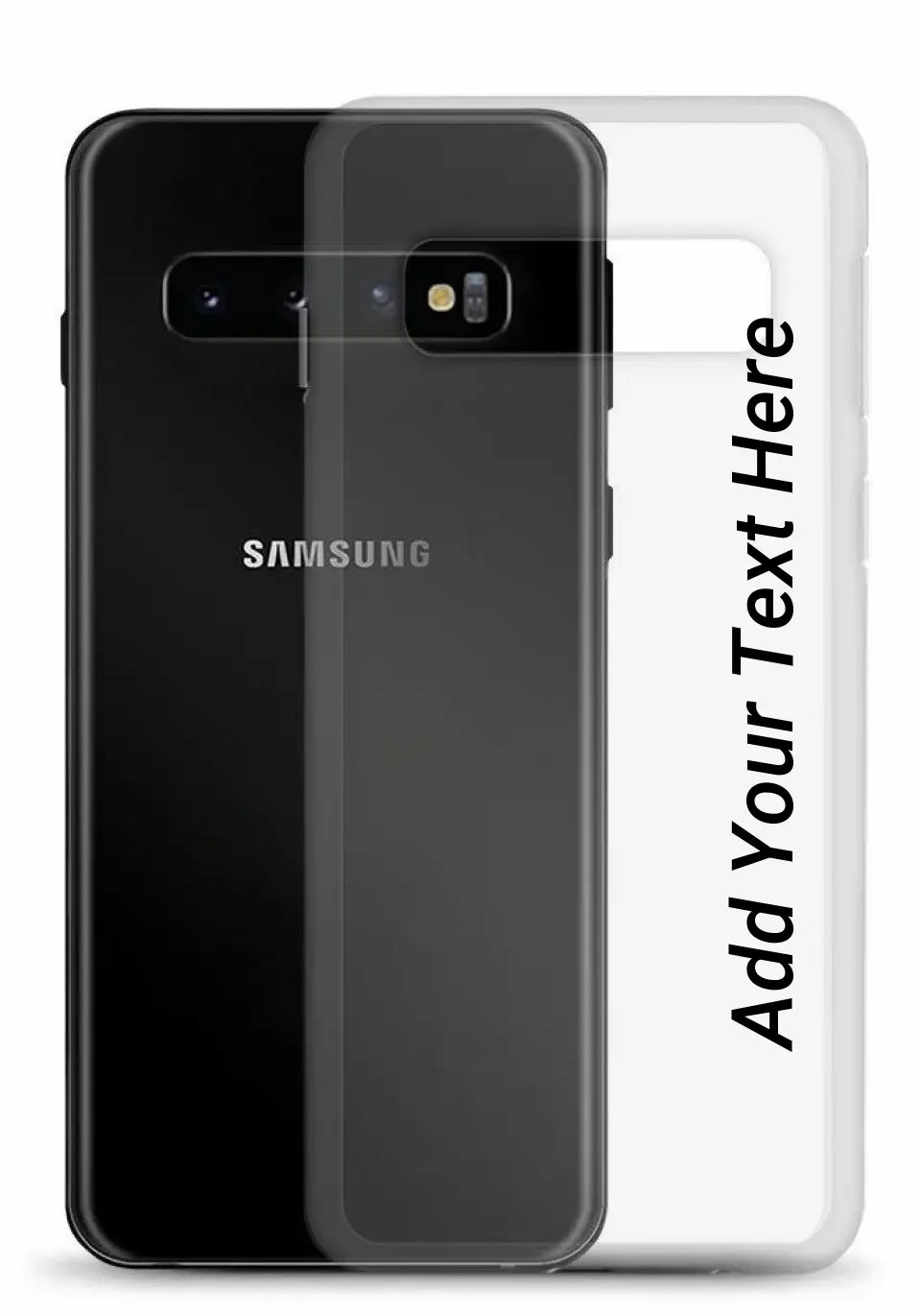 Print Text Only on Your Samsung Clear Case