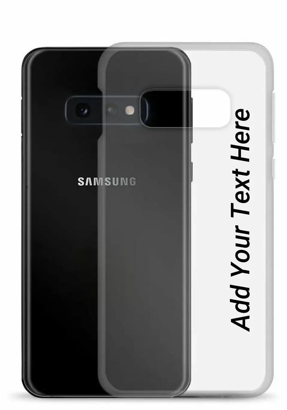 Print Text Only on Your Samsung Clear Case