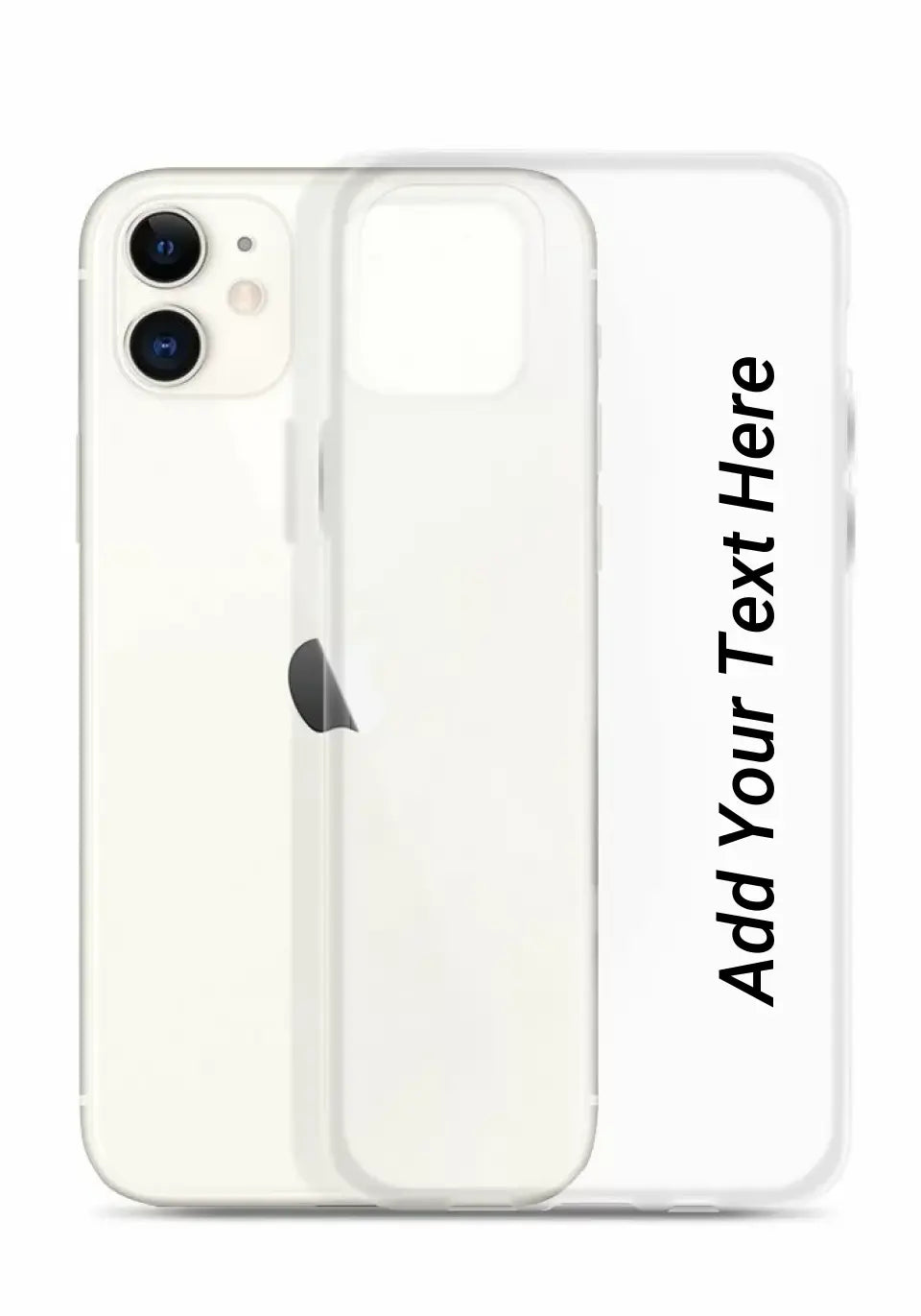 Print Text Only on Your iPhone Clear Case