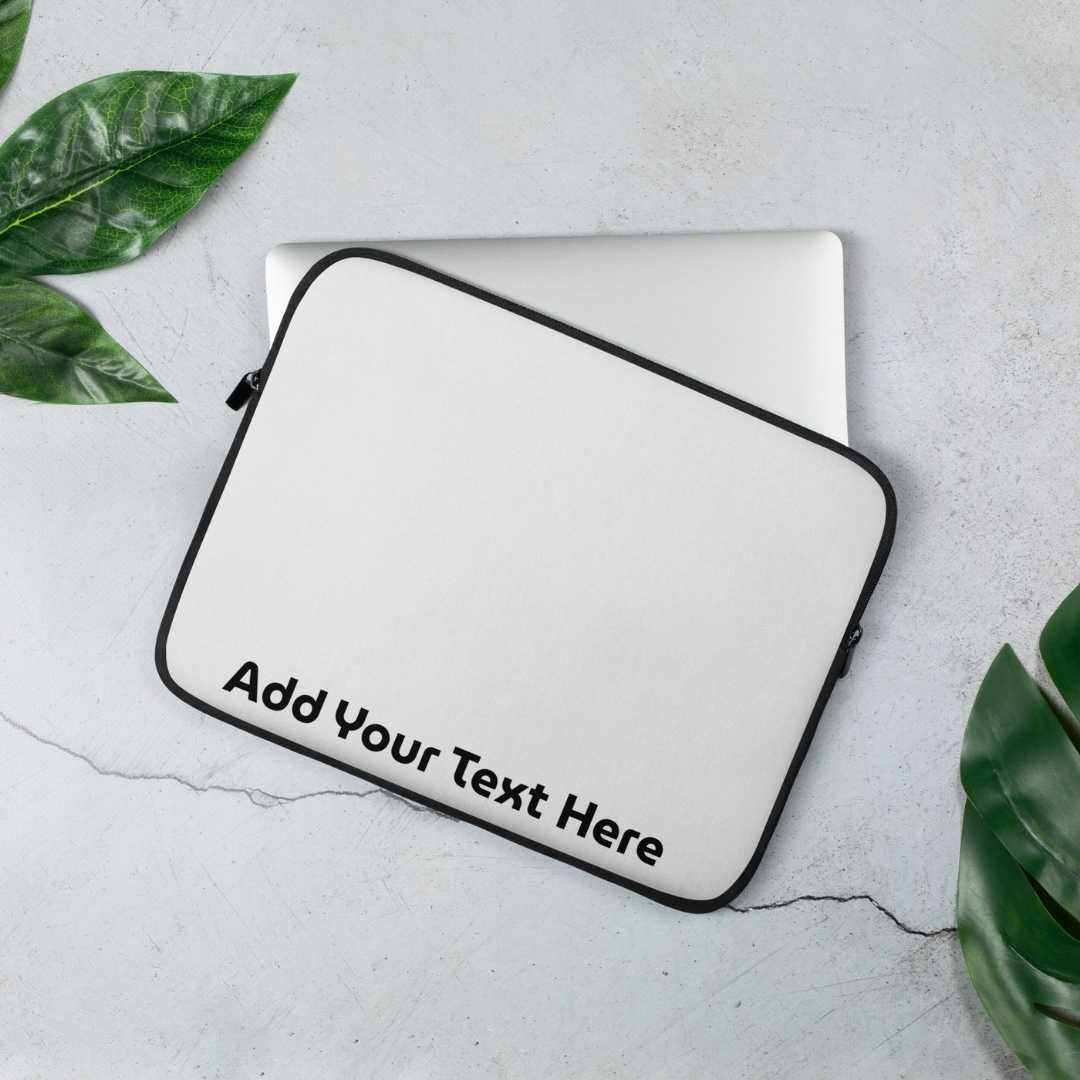 Custom Text Casemox Laptop Sleeve 